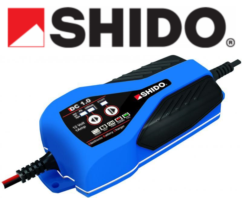 Shido Motorcycle Car Dual Battery Charger DC 1.0 Lead Acid Gel Lithium 12v IP65